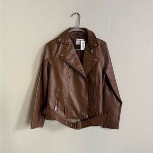 NWT pleather jacket, sz small